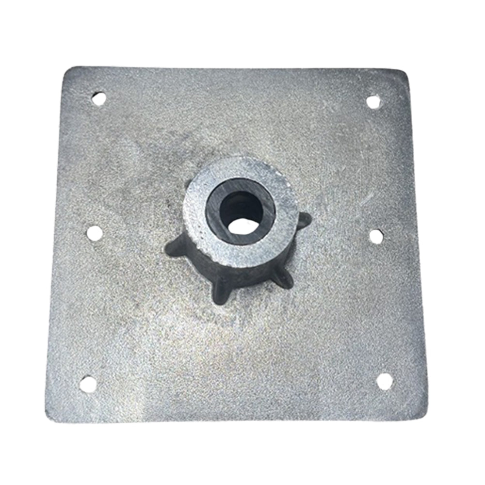 #502 BST 7" Square Bolt In Pedestal Base Cut Short