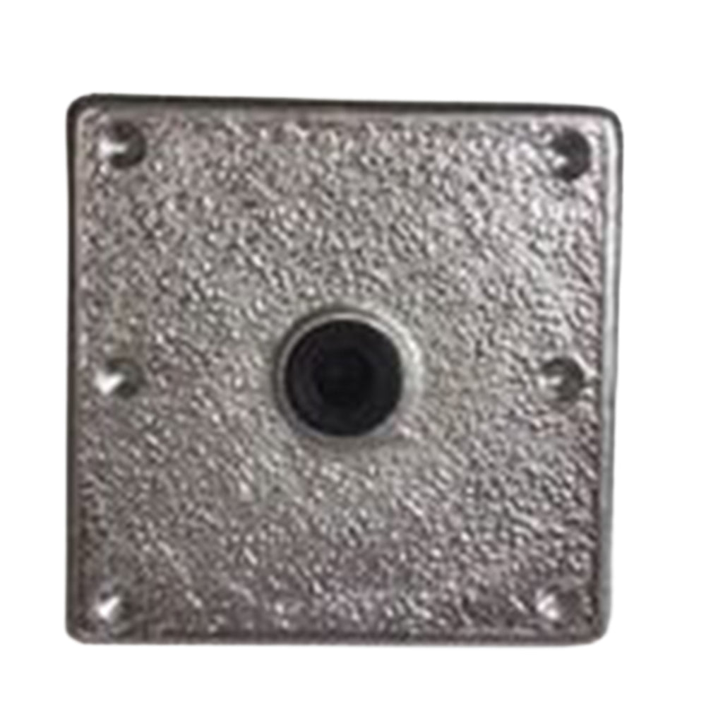 #502 WST 7" Square Weld In Pedestal Base Cut Short