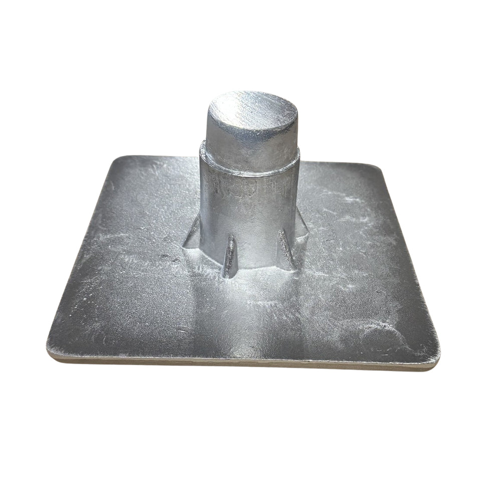 #502WWT 7" Square Weld In Water Tight Pedestal Base
