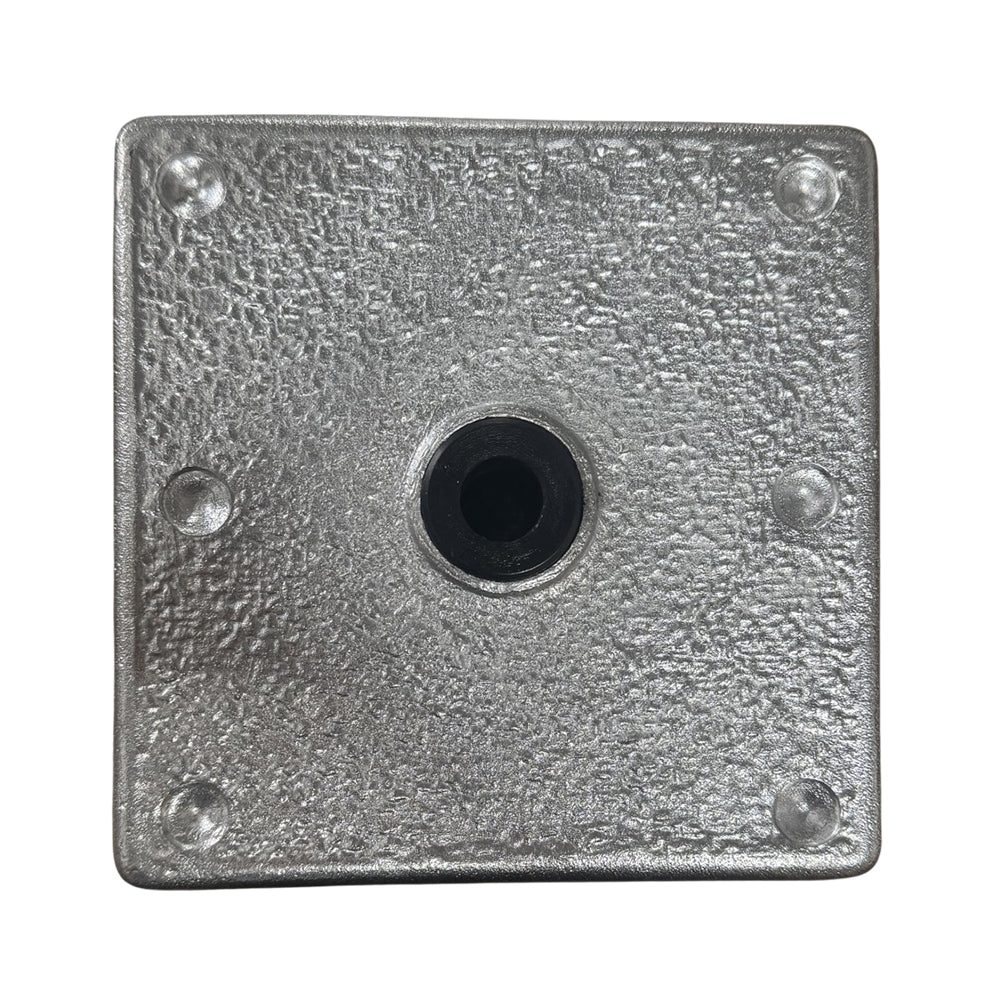 #502WWT 7" Square Weld In Water Tight Pedestal Base